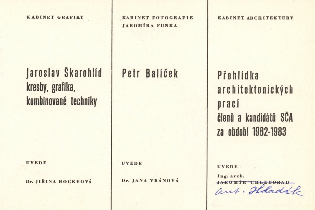 Přehlídka prací členů a&nbsp;kandidátů SČA 1982–1983